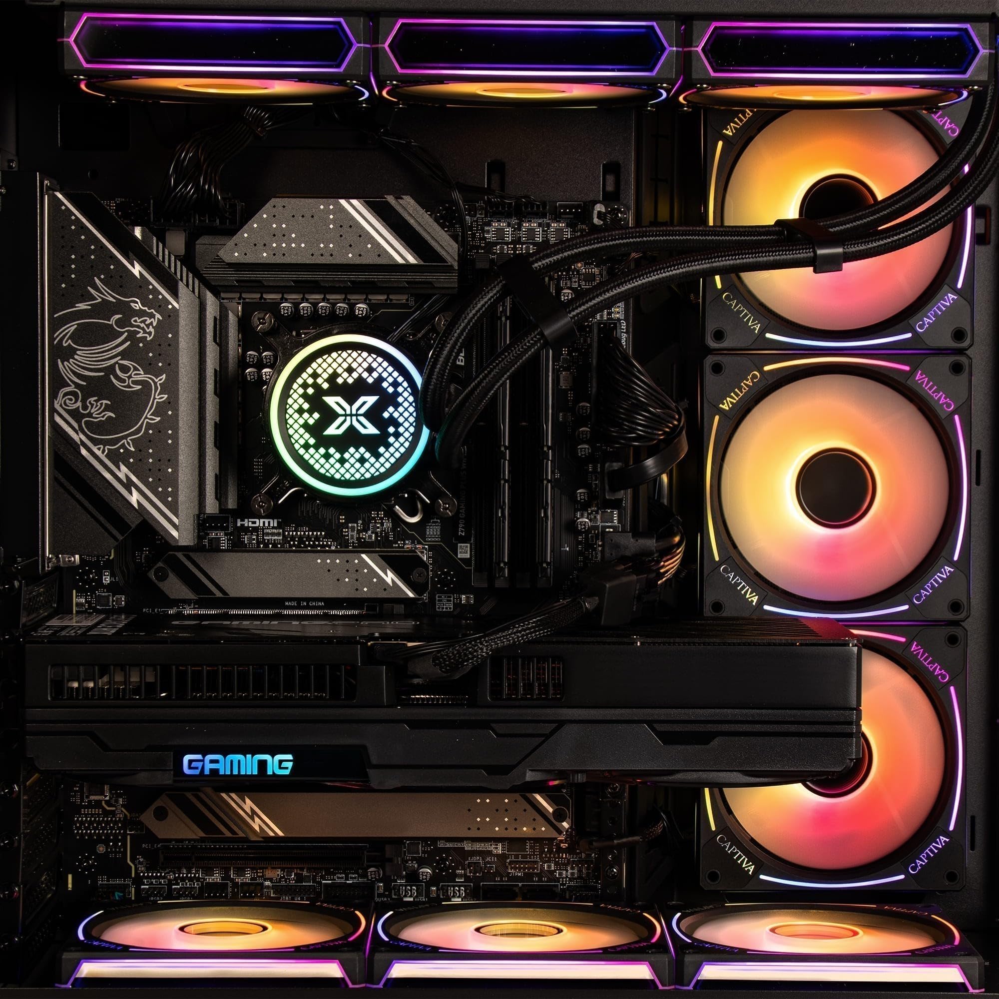 Captiva PC Highend Gaming I89-020 | Intel Core i9 14900KF | 64GB DDR5 RAM | NVIDIA GeForce RTX 5080 16GB | 2 TB SSD | Windows 11 Home