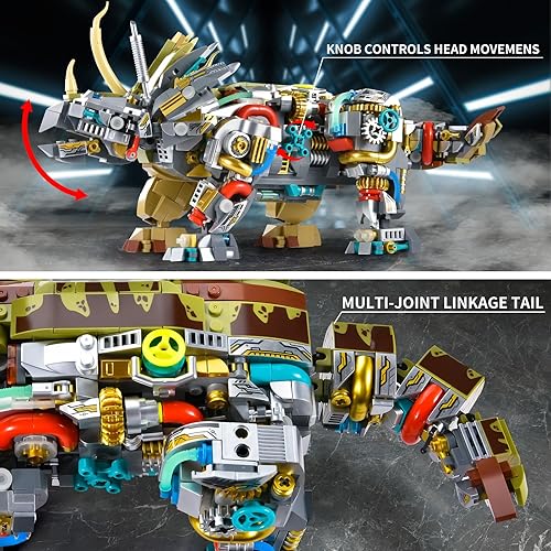 Miniatura 2 de BNG Juego de construcción de dinosaurios para niños de 8 a 14 años, diseño de animales de parque de dinosaurios, juguete de dinosaurio STEM con