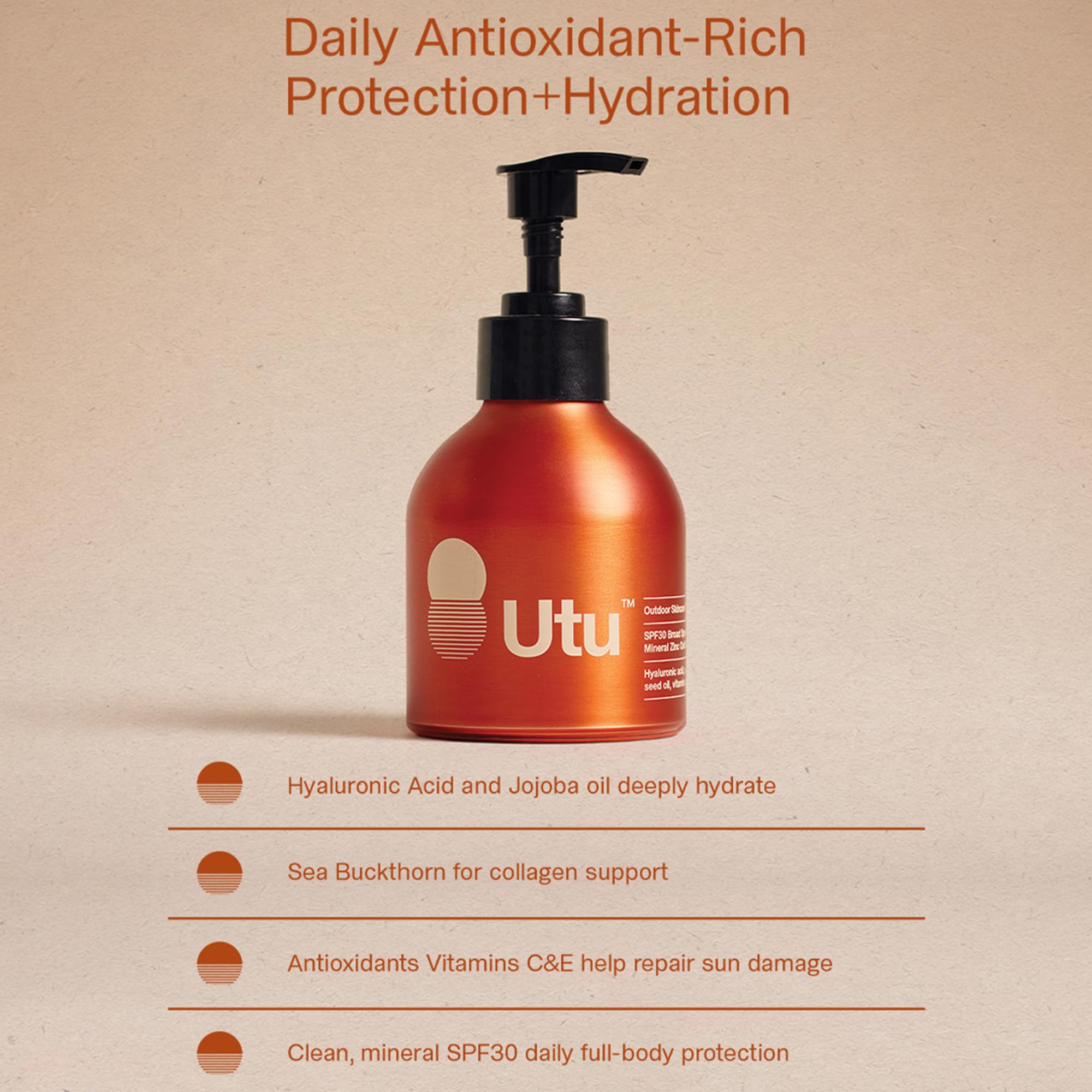 UTU SPF30 Daily Moisturizing Mineral Body Sunscreen