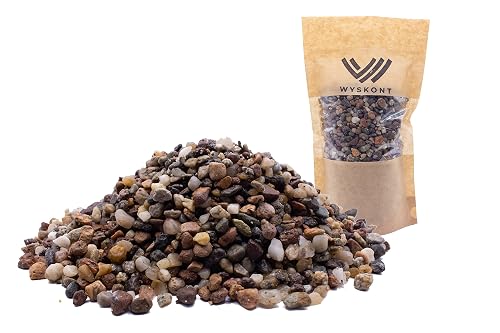WYSKONT Grava de Acuario - Arena de Acuario 5kg - Deco de Acuario - Guijarros - Grava Ornamental