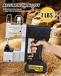 Cordless Bag Closing Machine - Portable Sewer, 2s/Bag, 8.1Lbs Automatic Woven Sewing Machine - White