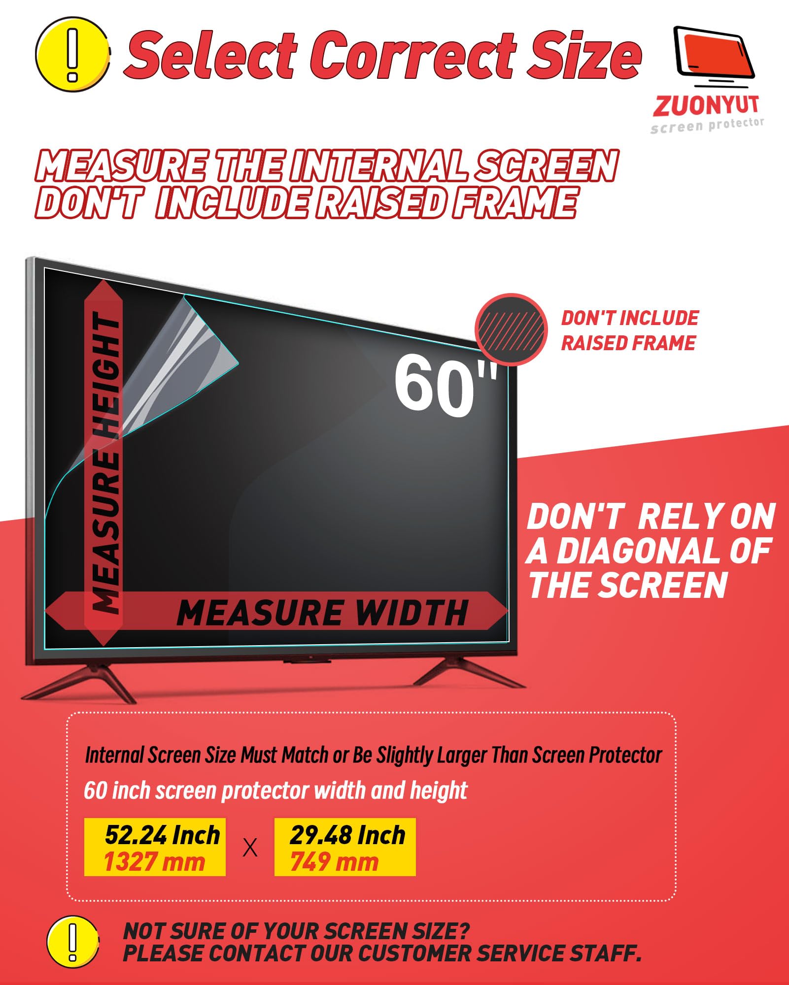 Pellicola antiriflesso per TV da 60 pollici, schermo antiriflesso da 60 pollici, filtro anti luce blu, protezione antiriflesso per schermo TV, schermo antiriflesso per TV LCD, riduce riflessi