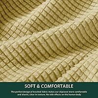 Vista 77 de CHUN YI - Funda elástica para sofá (7 piezas), funda para sofá de 3 plazas con tres respaldos y cojines separados con banda elástica, tela jacquard