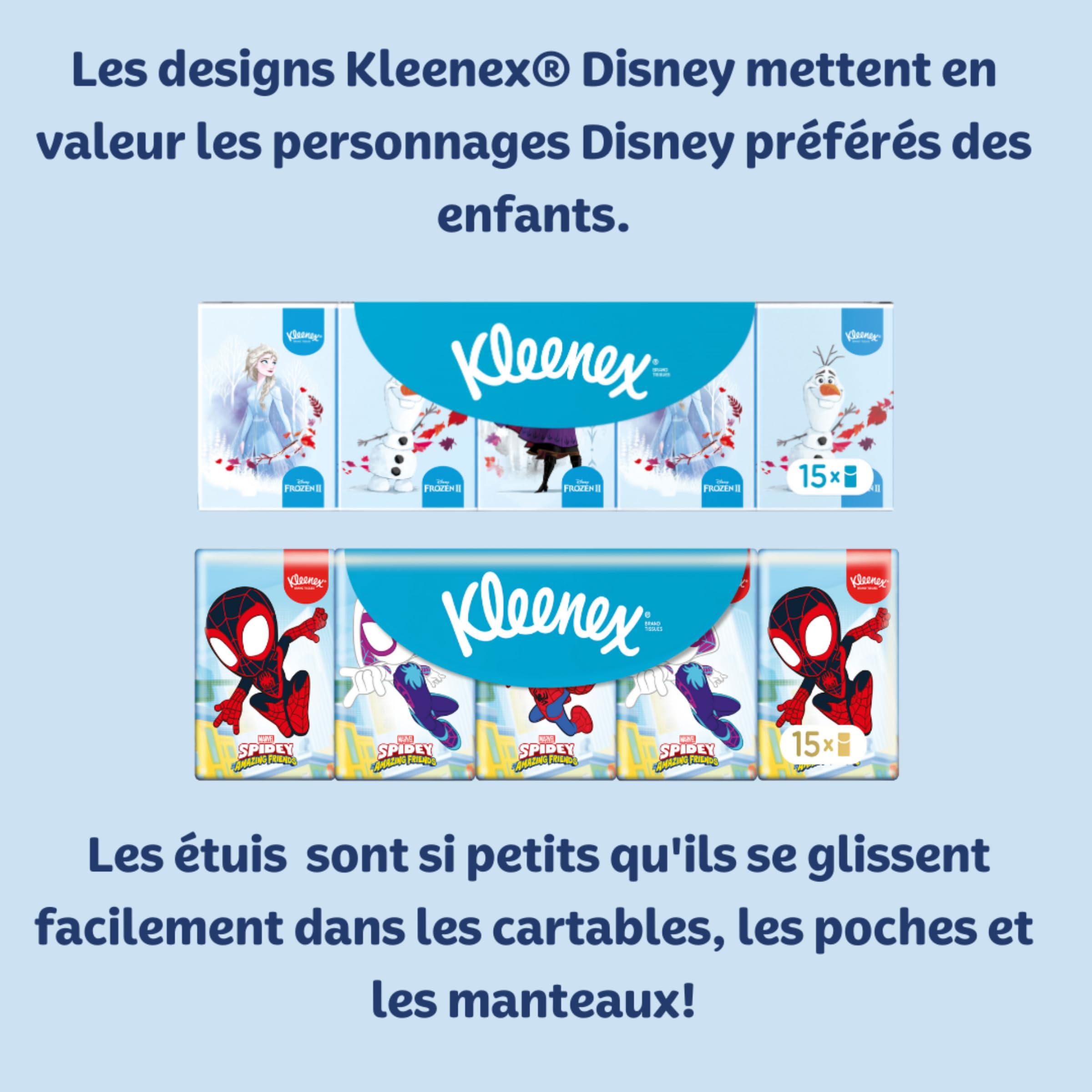 Mouchoirs Kleenex® Disney Étuis Mini P15 (x20)