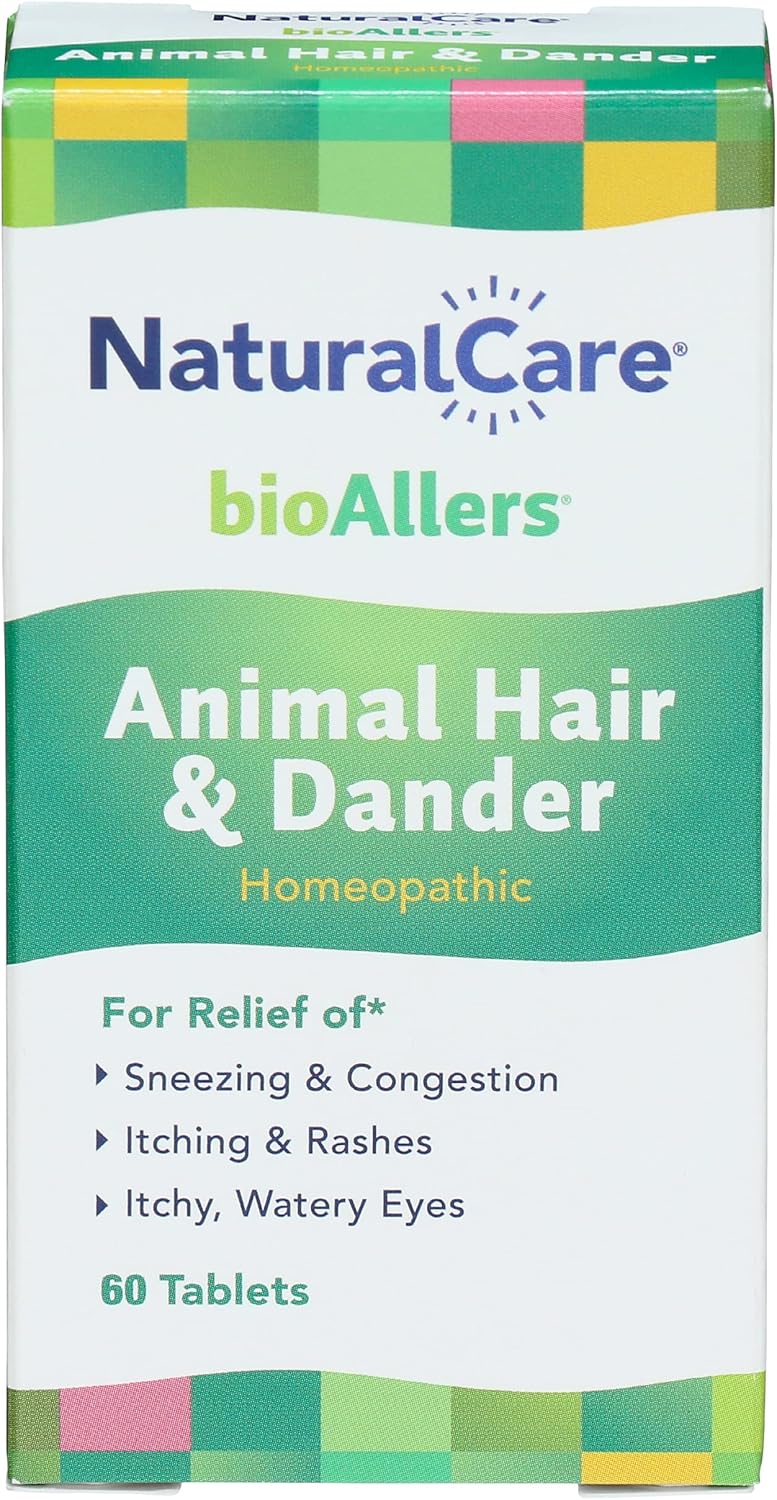 bioAllers Pet Allergy Relief Tablets for People, Animal Hair and Dander, Allergy