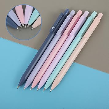 Mabor 6PCS Mechanical Pencil Set, Cute Mechanical Pencils 0.5 mm Aesthetic Artist Retractable Mechanical Pencils for Writing Drawing Sketching for School or Office Supplies