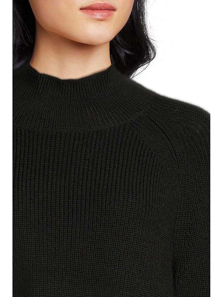 Black Eileen Fisher Merino Turtle Neck Raglan Sweater