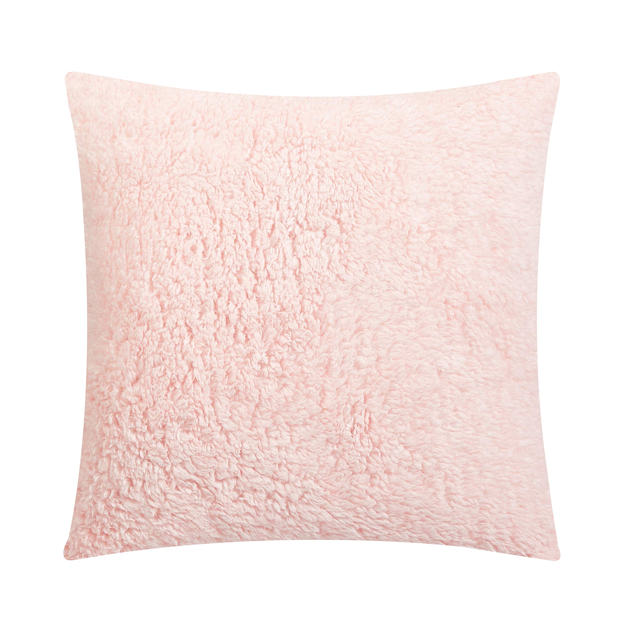 Marled Sherpa Dec Pillow, Blush