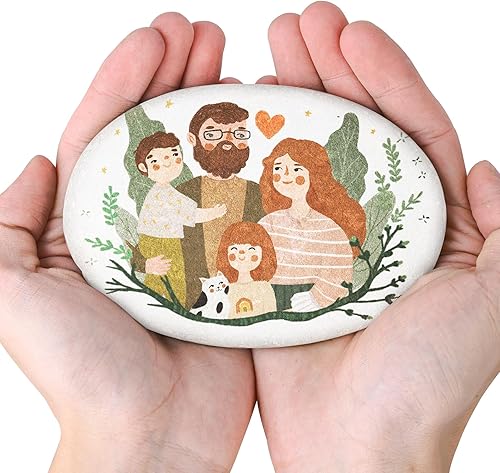 Miniatura 35 de River Rocks para pintar, 15 piezas grandes de 2 a 3 pulgadas, planas, lisas, piedras para pintar para niños, manualidades, pintura a granel