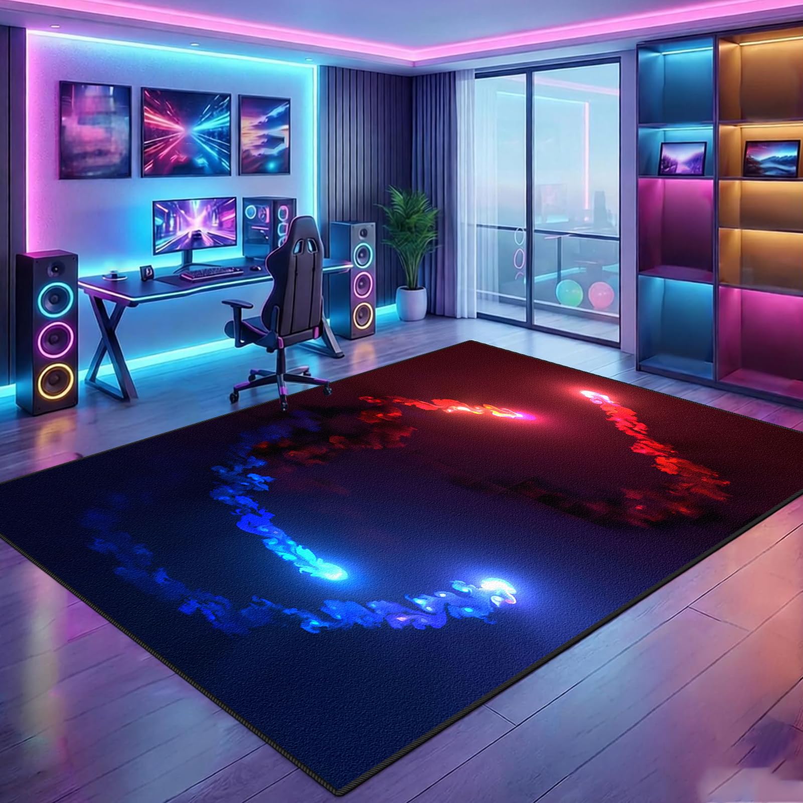 Tapis gamer manette de jeu 3D : Le cadeau idéal pour chambre d'adolescent