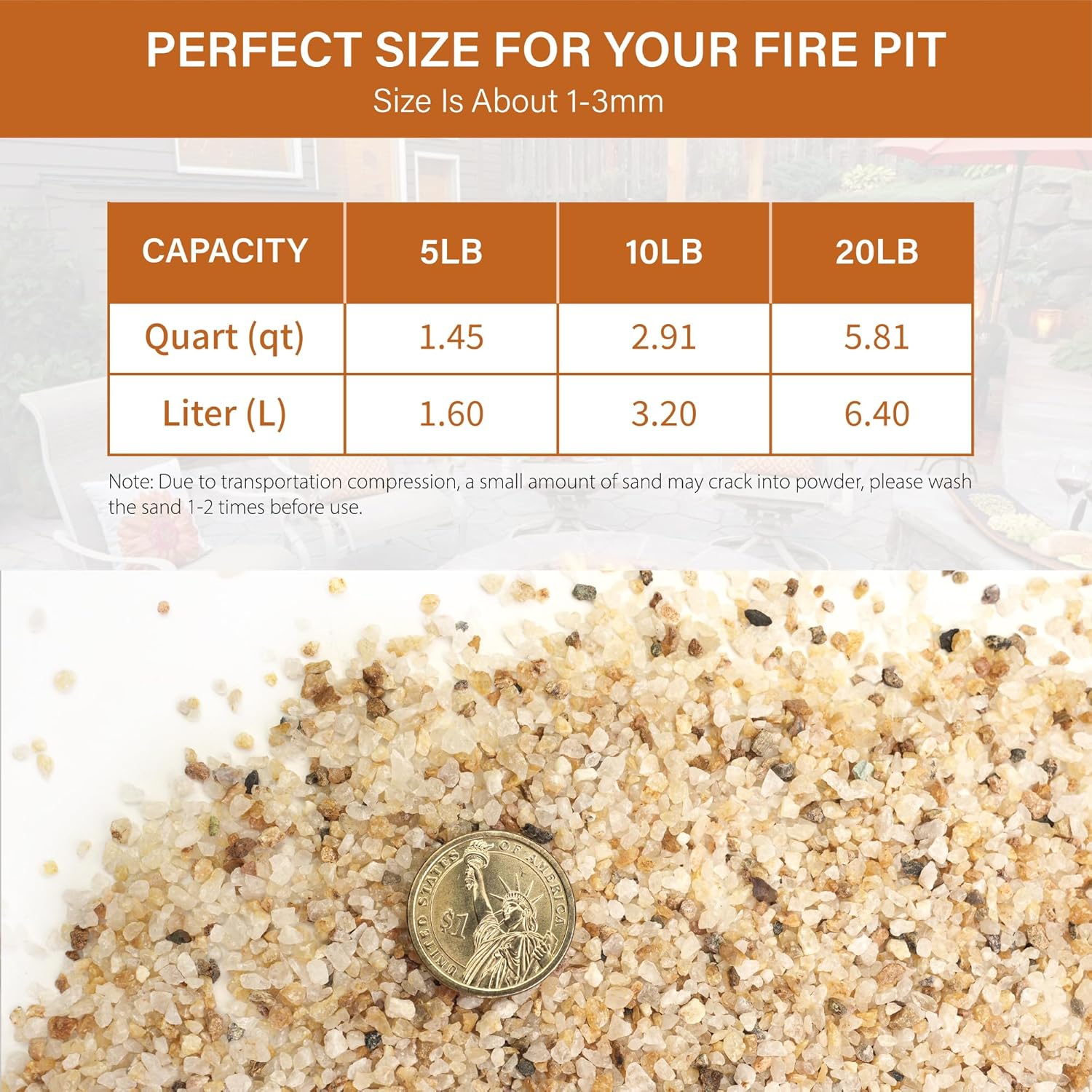 NUPICK 1-3mm Coarse Sand for Plants, 10lb Horticultural Grit for Aquariums, Succulents, Desert Silica Sand for Cactus, Decorative Gravel for Vases Filler, Gold Grit for Bonsai, Landscaping