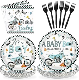 Greencian Store Motorcycle party tableware
