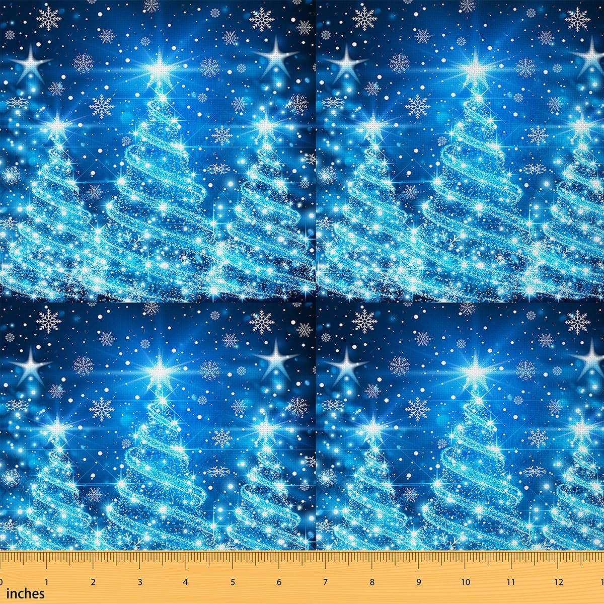 Christmas Upholstery Fabric Luxury Merry Christmas Tree Fabric by The Yard for Kids Outdoor Fabric Xmas Theme Decor Waterproof Outdoor Fabric Snowflake Outdoor Fabric 1 Yard (L92*W150cm)