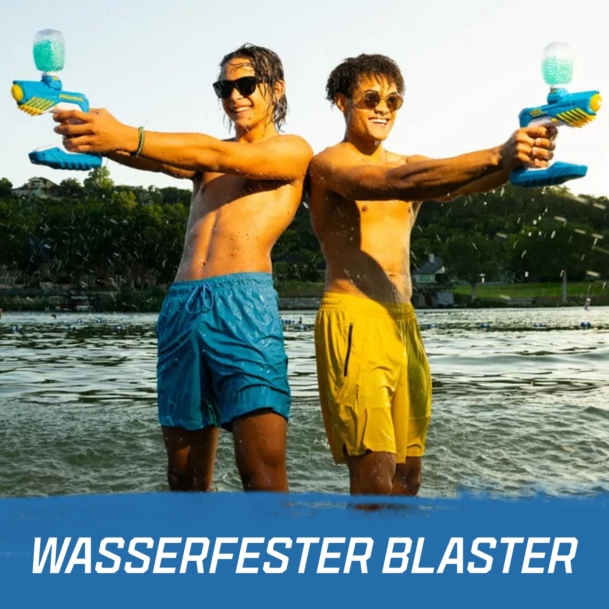 Gel Blaster Piranha Wasserdichter Automatischer Blaster 30 Meter Reichweite Outdoor Pool-Spielzeug