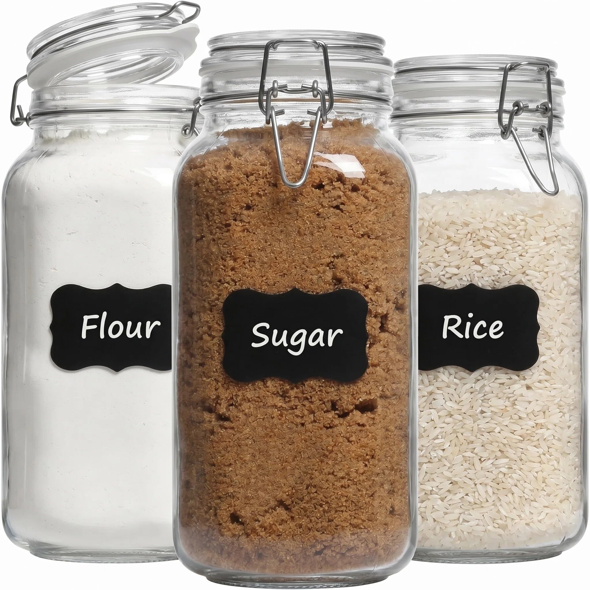 Snaiio 78oz Square Glass Jar