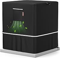 Vista 10 de LXKCKJ Air Conditioner Cover for Outside Units - 420D Heavy-Duty Waterproof Winter AC Cover, All-Weather Protection for HVAC Condenser Units, Fits