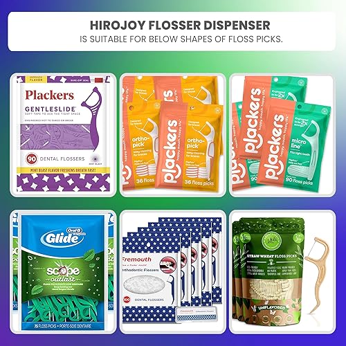 Miniatura 5 de Soporte para púas de hilo dental, dispensador de púas de hilo dental para limpiar los dientes, estuche de púas de hilo dental de viaje, dispensador