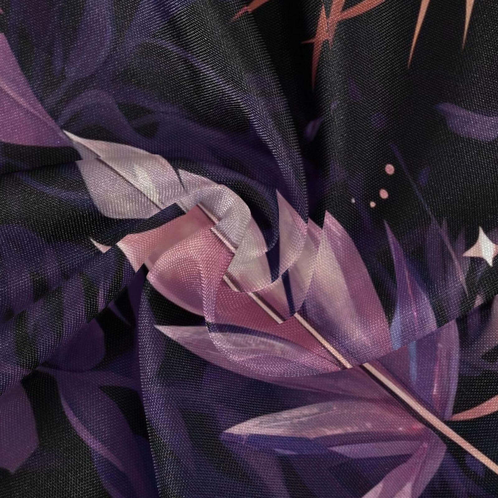 Wajiw 60 Inch Indoor Outdoor Round Tablecloth with Umbrella Hole and Zipper Waterproof Patio Table Cover for Camping Dining Room Party Outdoor Picnic,Eyes Floral