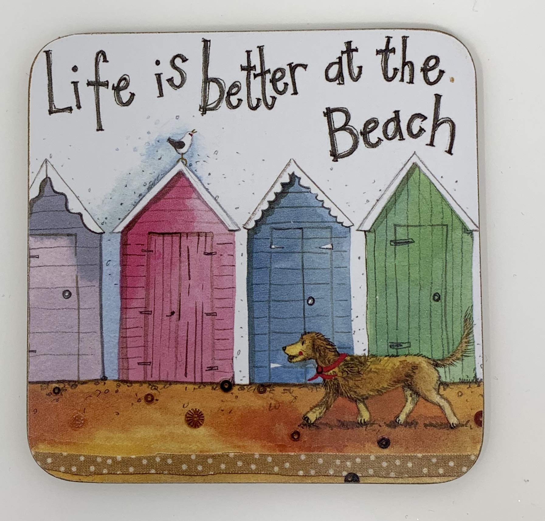 Alex Clark Life Is Better At The Beach Coaster
