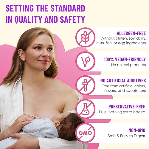 Miniatura 3 de Apoyo ayuda para lactancia Mother’s Select Organic Goat’s Rue, herbal, aumenta la leche materna, seguro sin gluten, sin lácteos y soya, 120