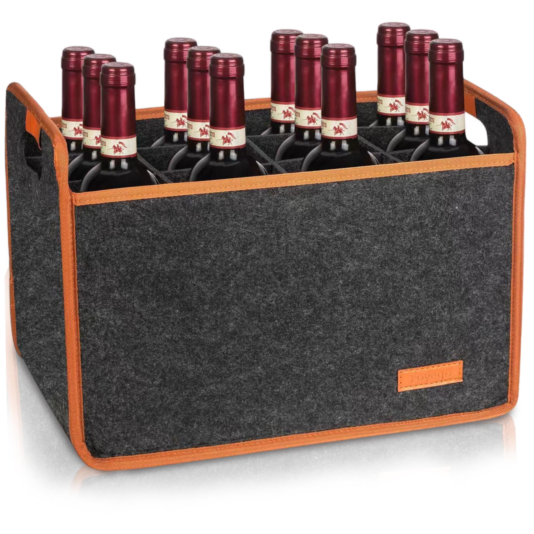 Bolsas para botellas de vino con divisor y asa cómoda: lleva 12 botellas a tus fiestas