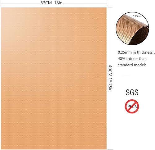 Miniatura 2 de Aoocan Juego de 4 alfombrillas de malla antiadherentes para barbacoa, resistentes, reutilizables, fáciles de limpiar, funciona en gas, carbón,