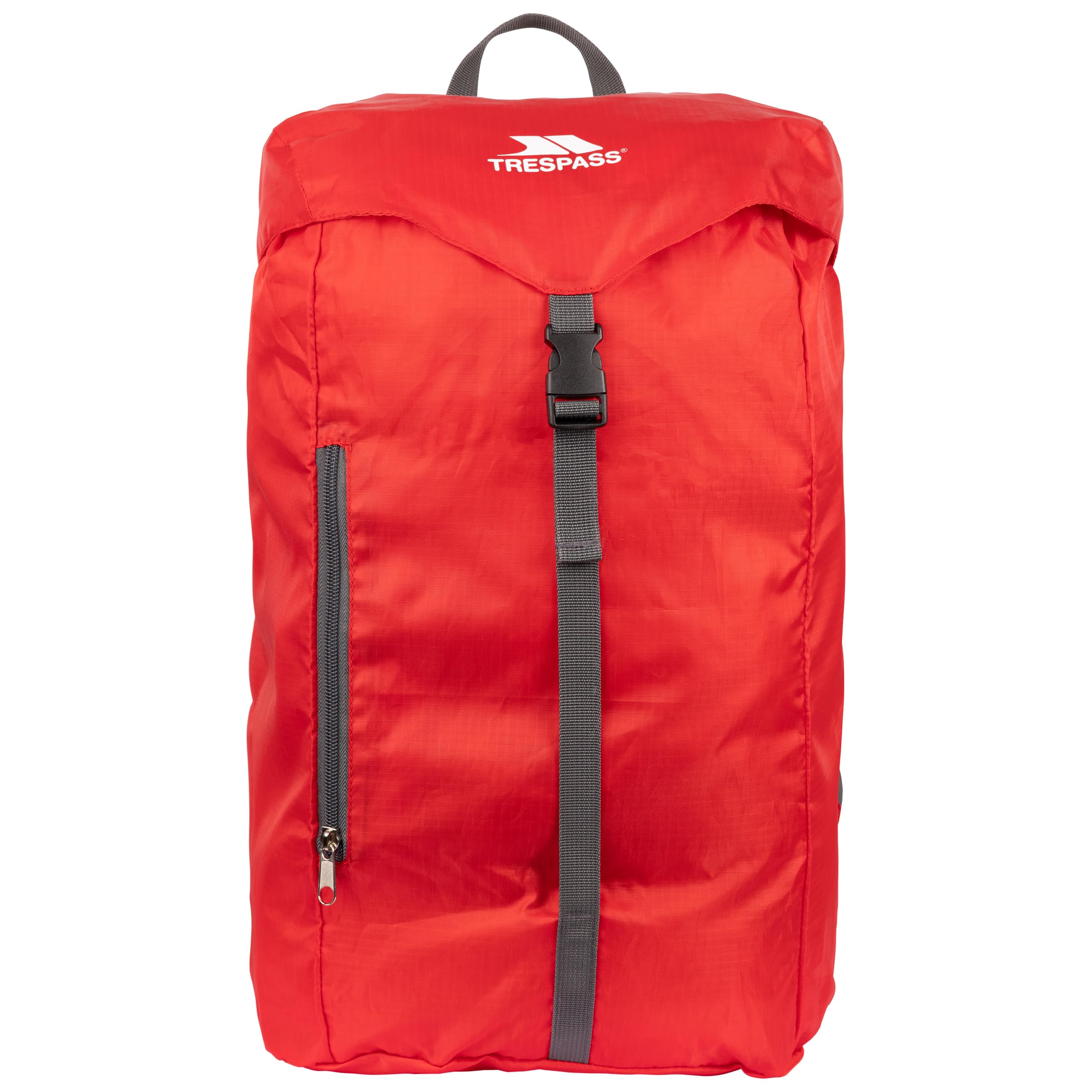 Trespass Unisex Red 25L Capacity Packaway Rucksack Drawcord Main Compartment Bag Venoy