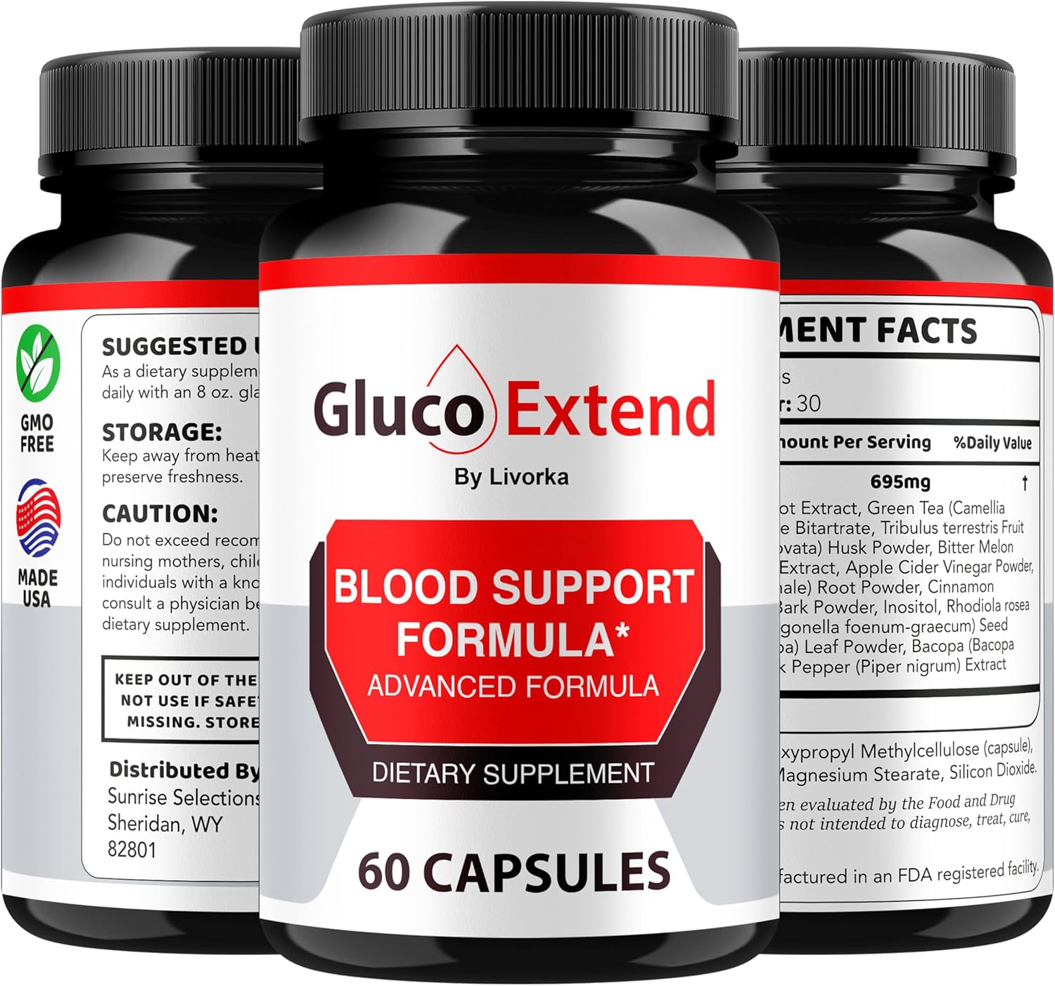 Gluco Extend - Gluco Extend Capsules Supports Healthy Levels All Natural Ingredients, GlucoExtend Pills Maximum Strength, Glucoextend Advanced Supplement Formula, 60 Capsules for 1 Month - Image 8