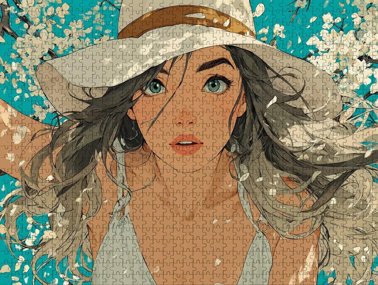 Puzzle 2000 elementów dla dorosłych i kobiet, drewniane puzzle, 99 x 70 cm, dla mężczyzn, kobiet, starszych seniorów, części ściśle do siebie pasują, dekompresja, dekoracja ścienna, prezenty dla