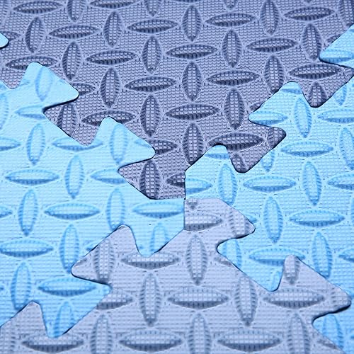 Miniatura 147 de Tapete de juego de espuma para bebé, tapete entrelazado de 0.4 pulgadas de grosor con colores sólidos, tapete de juego suave y no tóxico, tapete