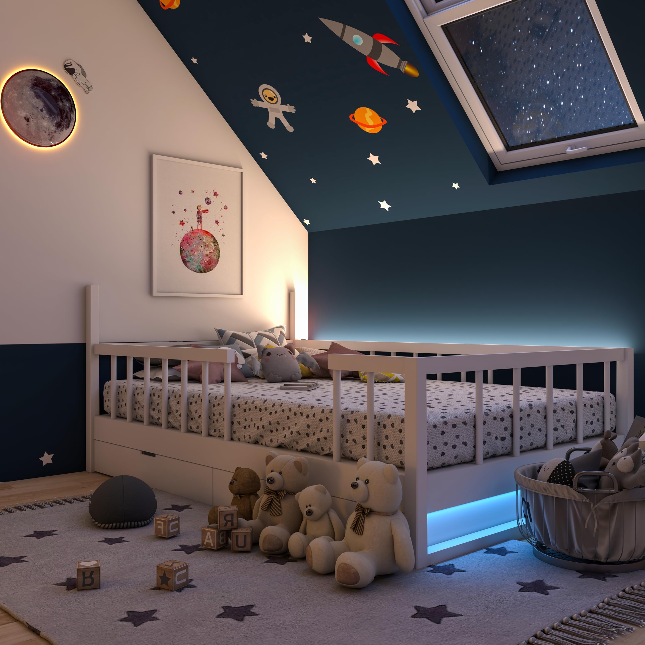 Calex Smart LED Strip, Streifen 5m Mit App und Kompatibel Alexa Sprachsteuerung, WLAN Lichtband Wasserdicht, Dimmbar