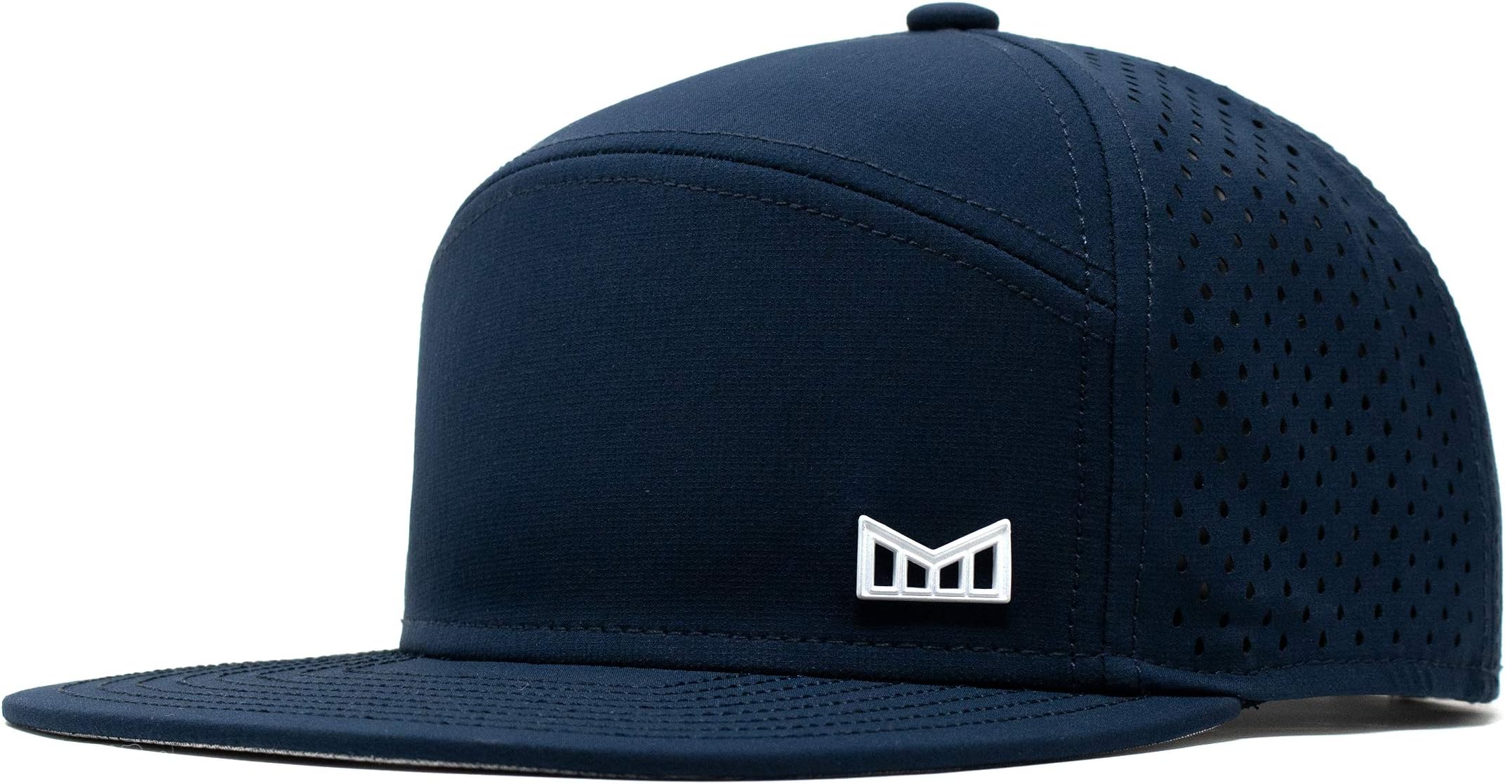 melin Trenches Icon Hydro, Performance Snapback Hat, Water-Resistant Flat Bill Caps for Men & Women, Golf, Running or Workout