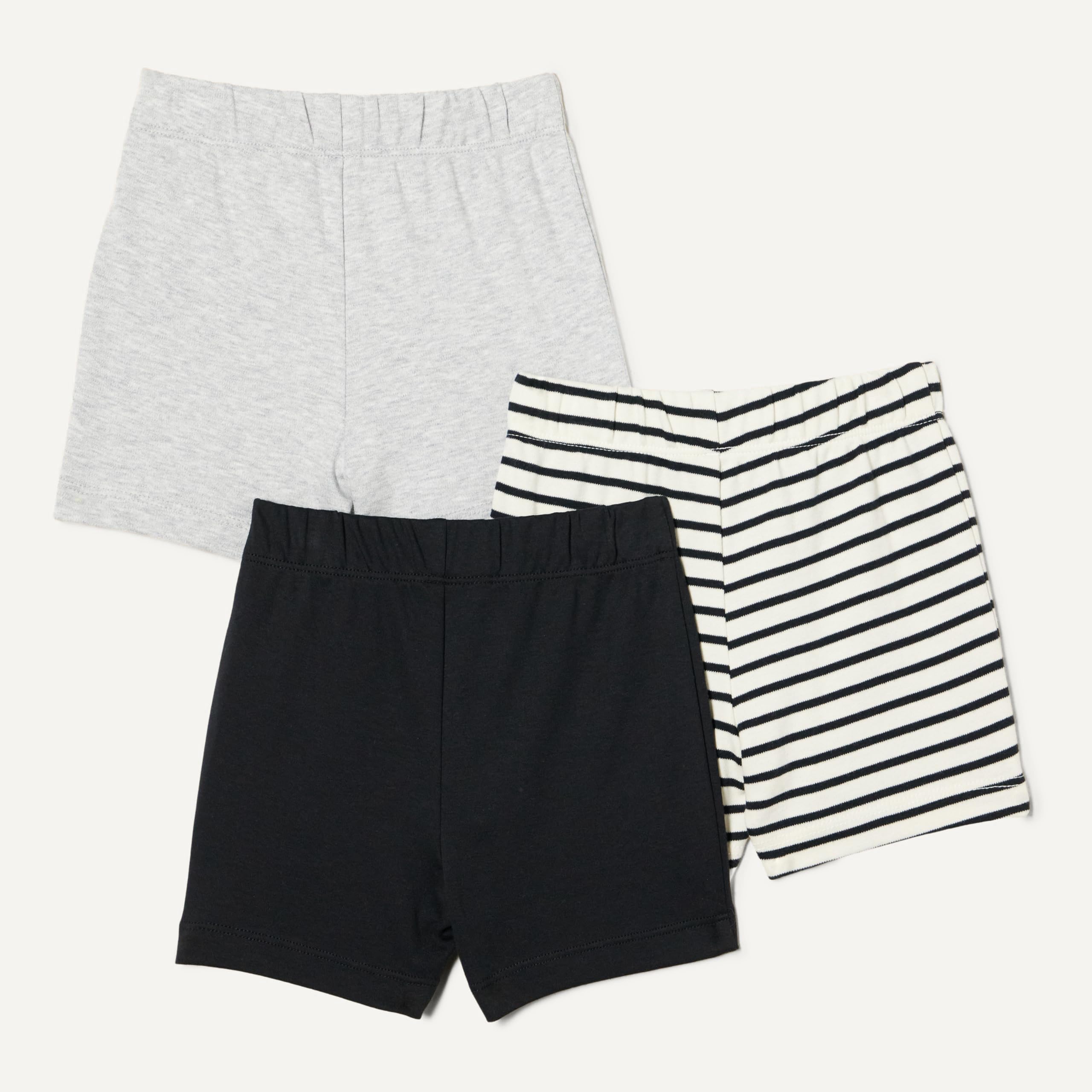 Amazon Essentials Pantalones Cortos de algodón sin Cordones Unisex Bebés, Paquetes Múltiples