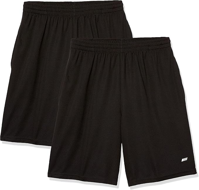 Amazon Essentials Men's Performance Tech Loose-Fit Shorts (Available in Big &amp; Tall), Pack of 2