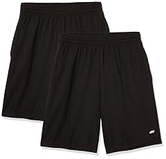 Amazon Essentials Mens Athletic Basketball Gym Performance Tech Loose-Fit Training Shorts Pack of 2