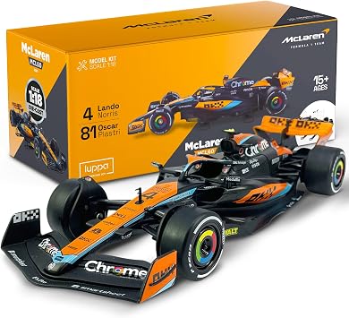 LUPPA Formula 1 MCL60 Model kit - 118 Scale Racing F1 MCL60 Model Inspired by Lando Norris & Oscar Piastri l Building kit, Collectible diecast, 140 Pieces