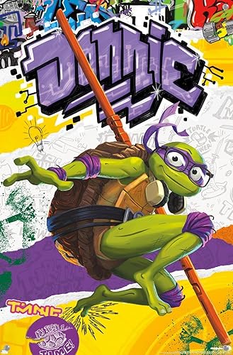 Miniatura 4 de Trends International Teenage Mutant Ninja Turtles Mutant Mayhem - Póster de pared de Donatello, 14.725 x 22.375 pulgadas, paquete de póster premium