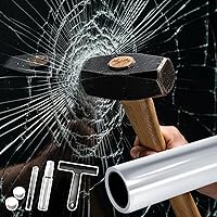 Vista 10 de DUOFIRE Película para Ventana Patrón de Persianas Película de Privacidad para Ventana Película de Vidrio Película de Vidrio de Adherencia Estática