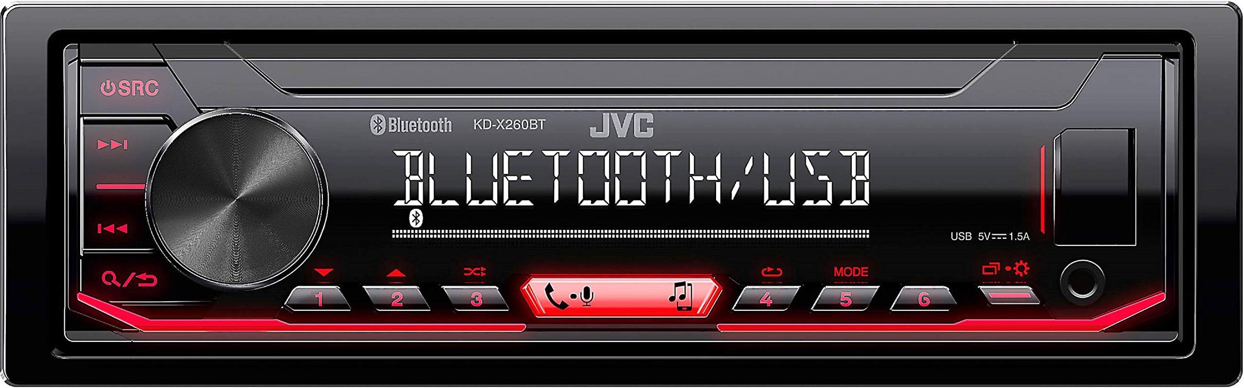 KD-X260BT Digital Media Receiver Featuring Bluetooth/USB / 13-Band EQ, (2018 Model - Discontinued by Manufactuer)