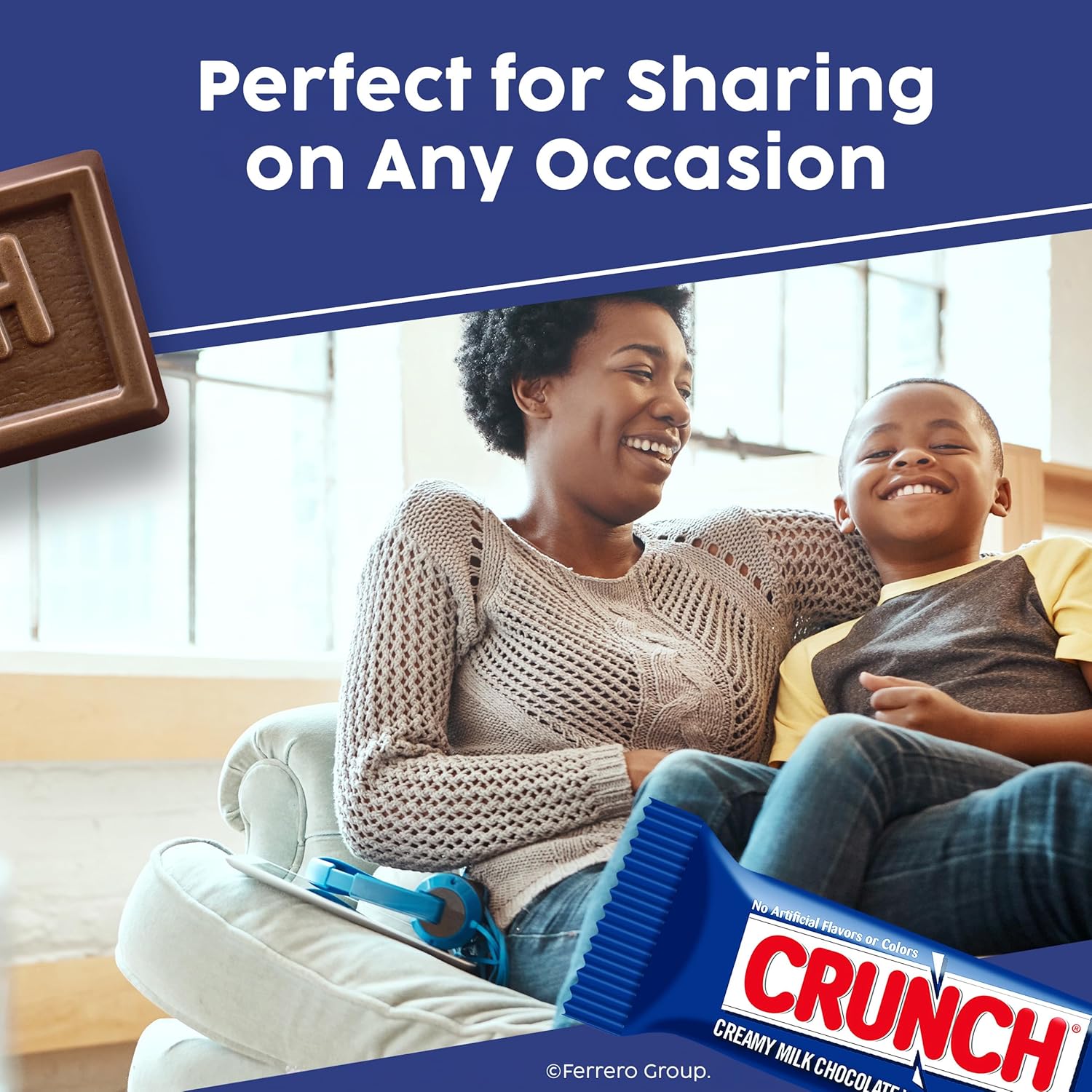 Buncha CRUNCH Candy, Pieces of Milk Chocolate with Crisped Rice, 12 Pack Movie Theater Concession Boxes, 3.7 oz Each