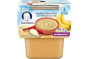 Gerber Baby Food, 2nd Foods for Growing Baby, Mixed Cereal, Banana &...