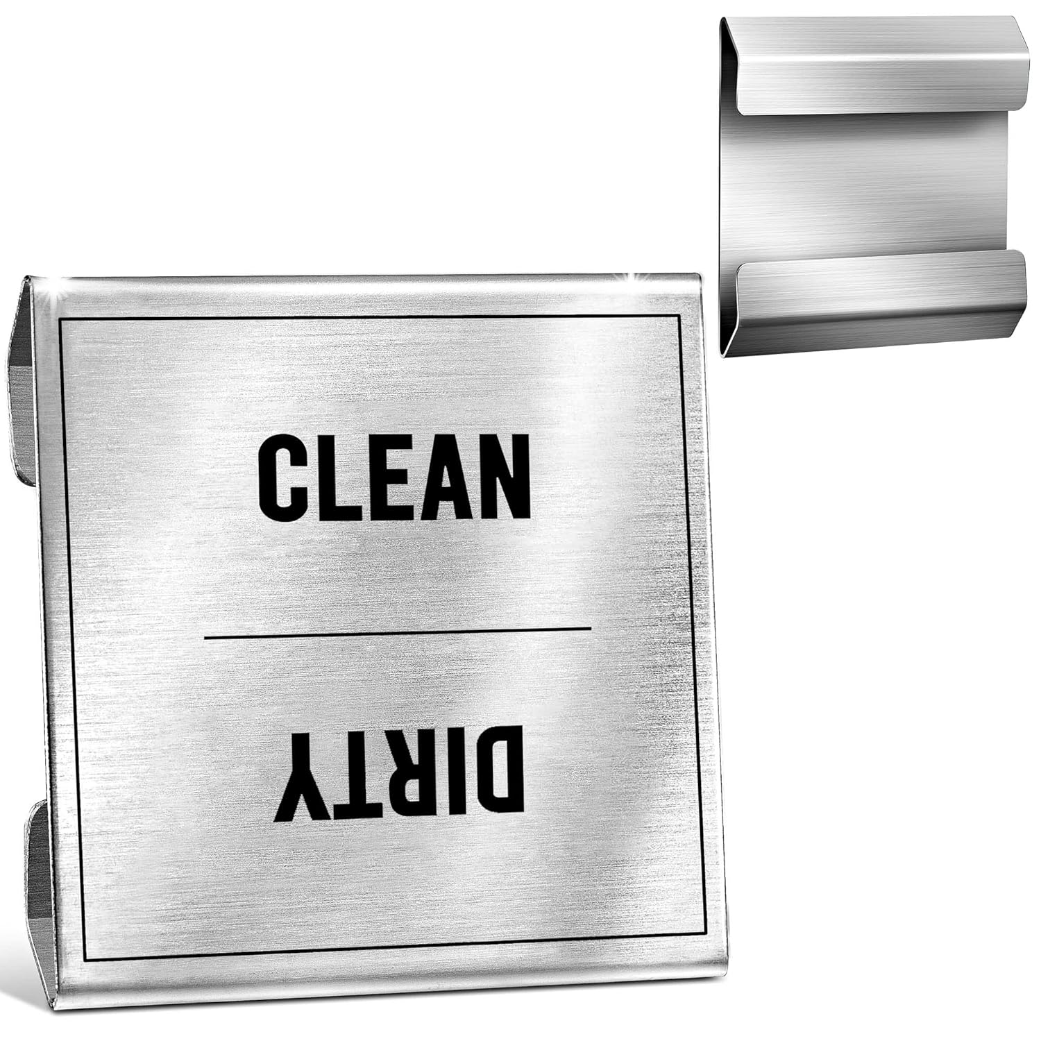 Dishwasher Clean Dirty Sign Stainless Steel Interior Clean Dishes