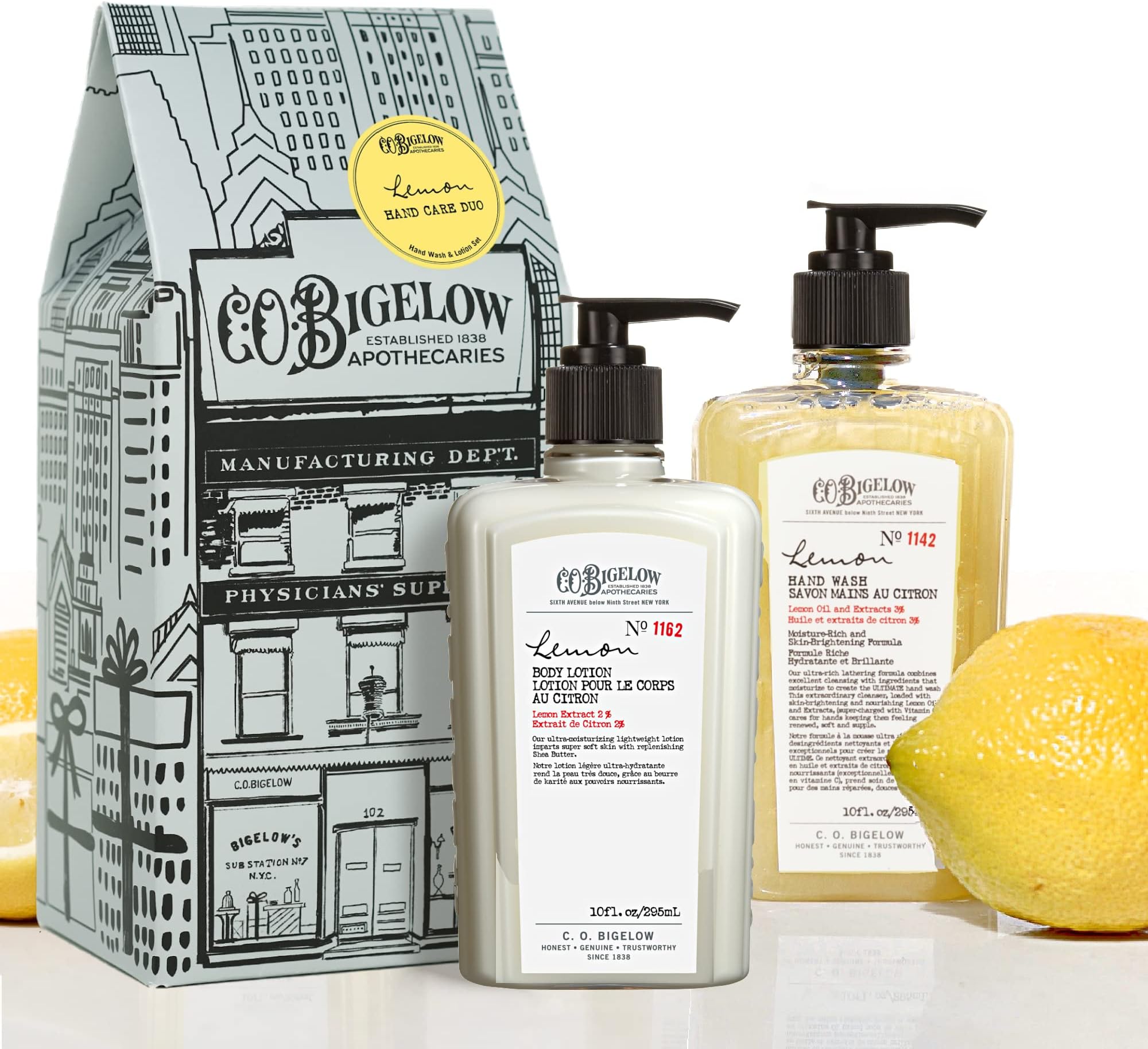 Lemon Hand Care Duo Apothecary Box
