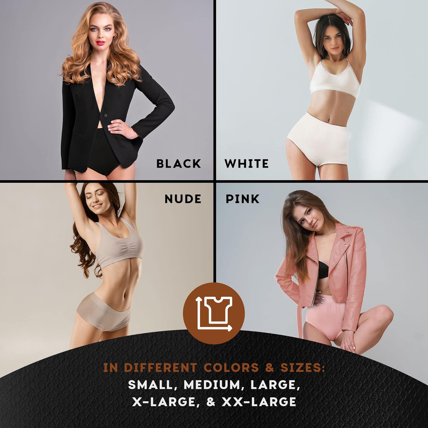 Vanever 3PK Seamless No Show Tummy Support Panties, Breathable Postpartum High Rise Granny Briefs for Women - Image 3