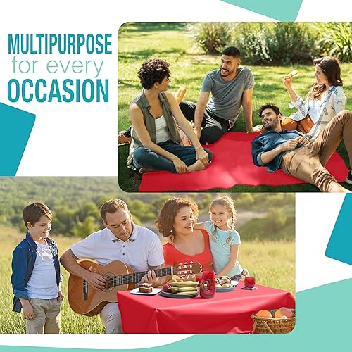 Miniatura 8 de Rollo de plástico para cubierta de mesa para banquetes, Rojo