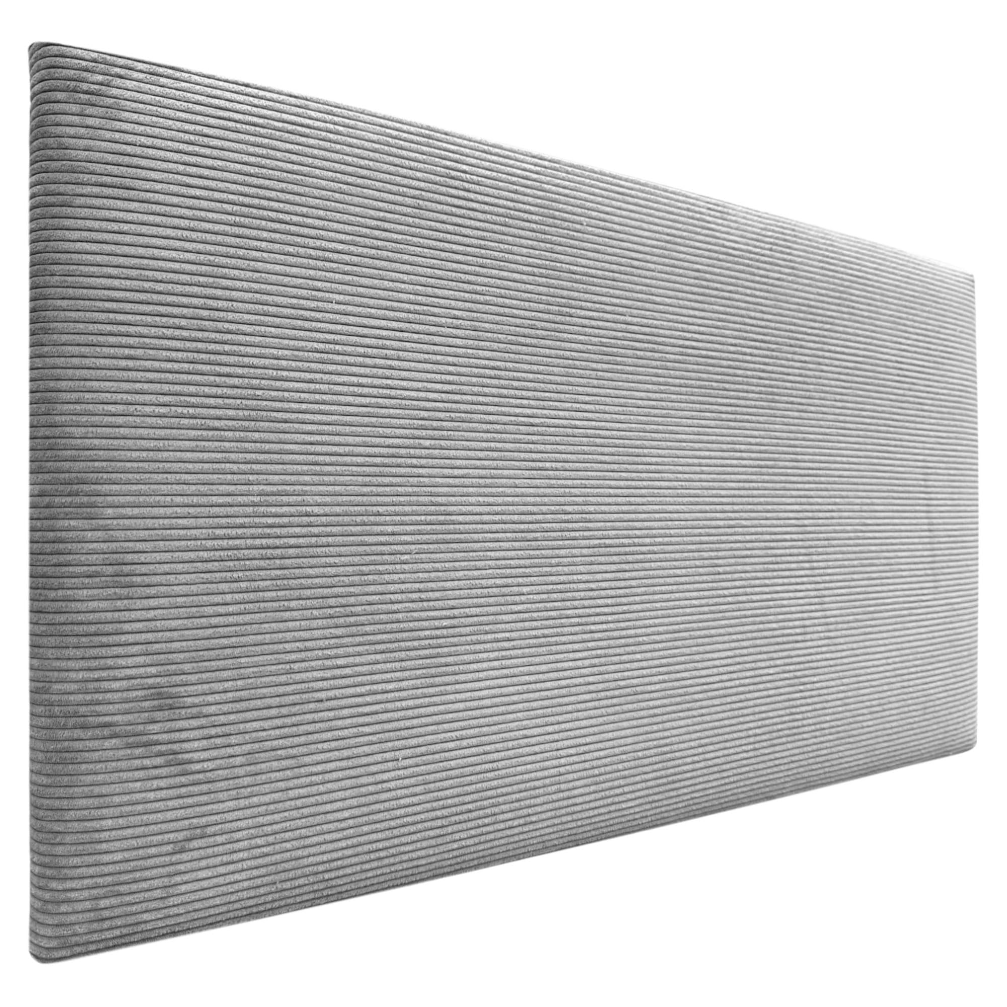 DHOME Cabecero de Pana Liso Alta Gama Moderno Cabezal Tapizado Cama Lujo Dormitorio Acolchado (Gris, 90 cm)