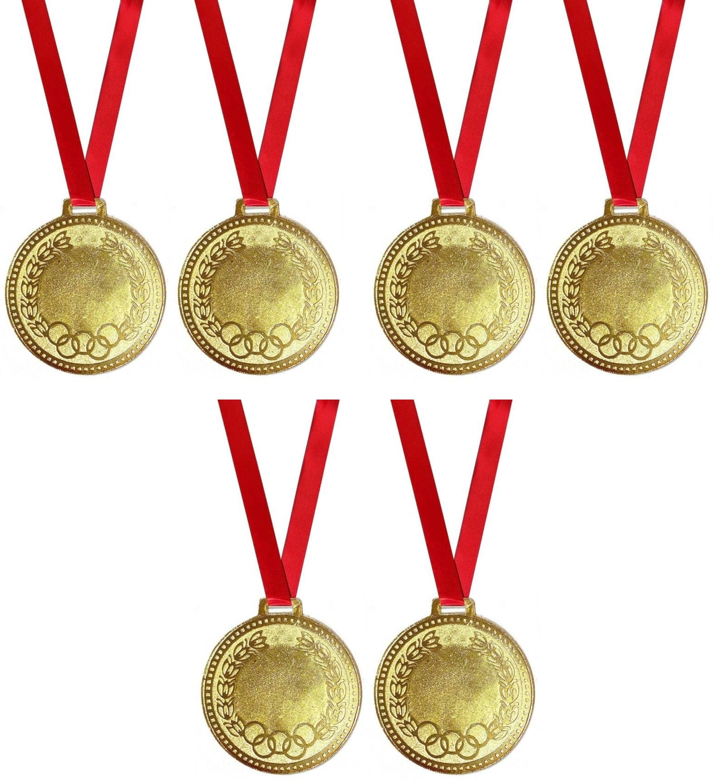 2.5-Inch Gold Olympic Medals - Pack of 6 for School Competitions-picture-13