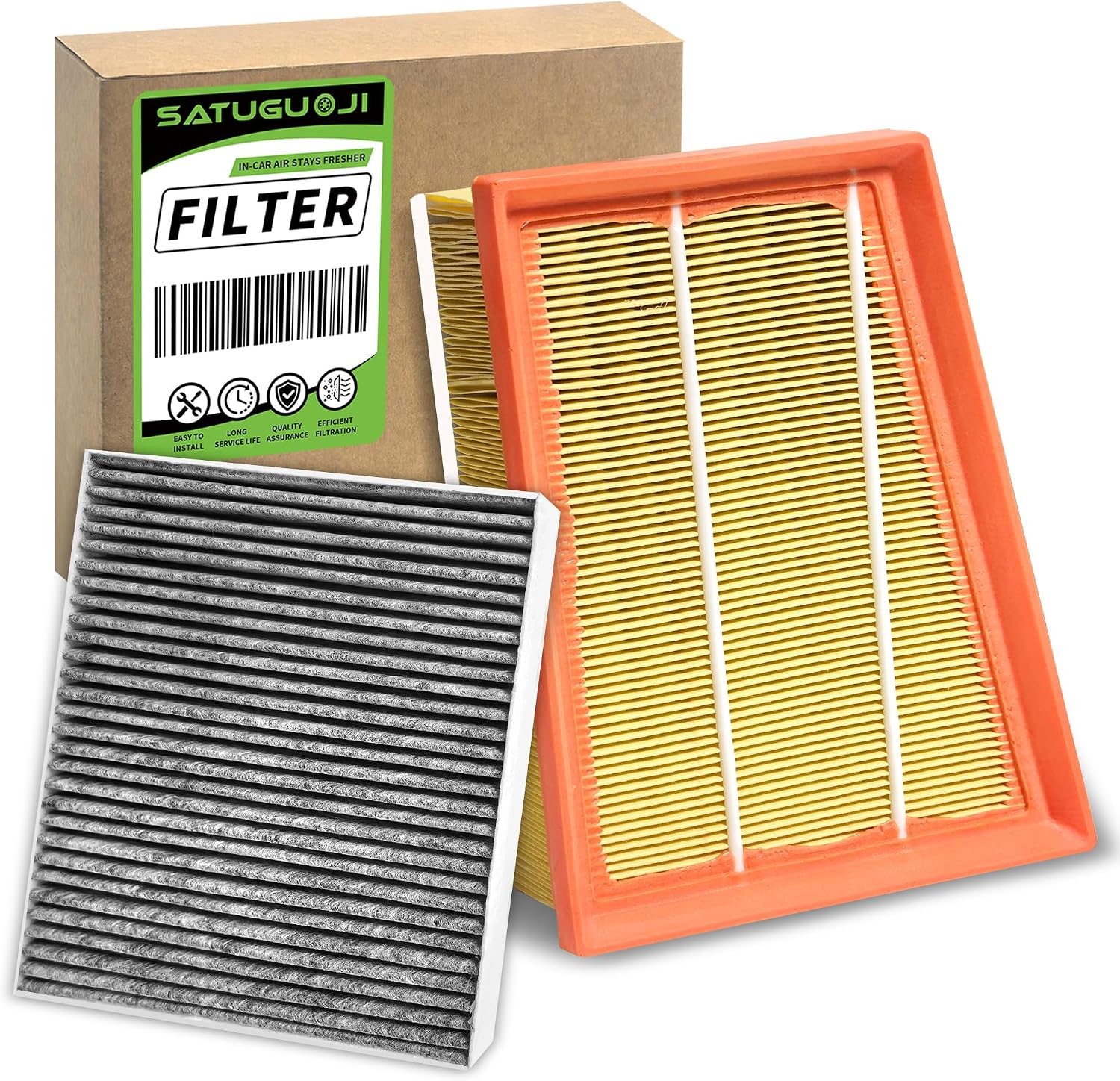 Cabin & Engine Air Filter Set Fits for Buick Encore GX 2020-2025, Envista 2024-2026, Fit for Chevrolet Trax 2024 2025, Trailblazer 2021-2025, Repaces 42712666 13356916 CF11966 CA12814