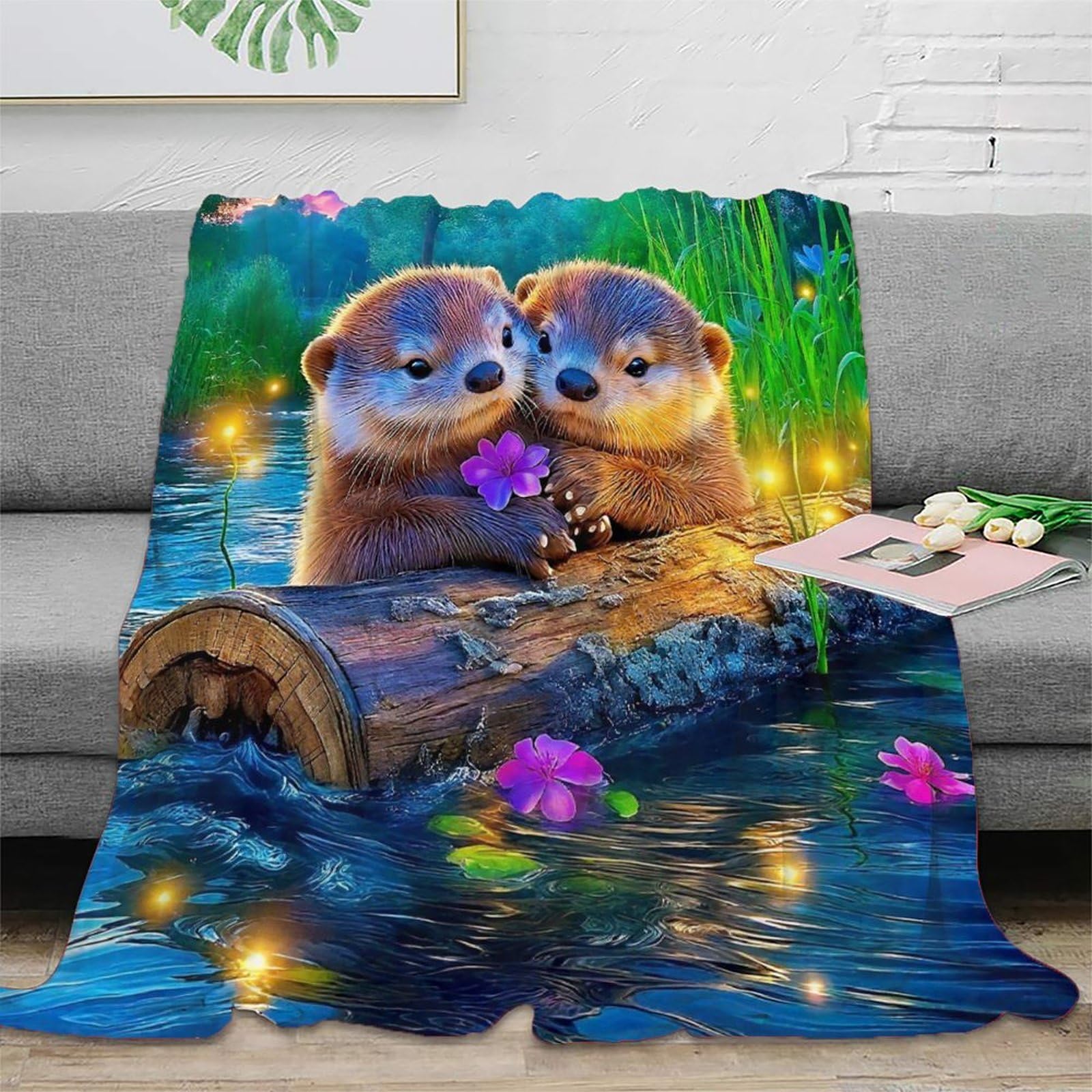 Couverture de lit surinam imprimée 3D en microfibre douce pour lit d'adulte 150x200cm