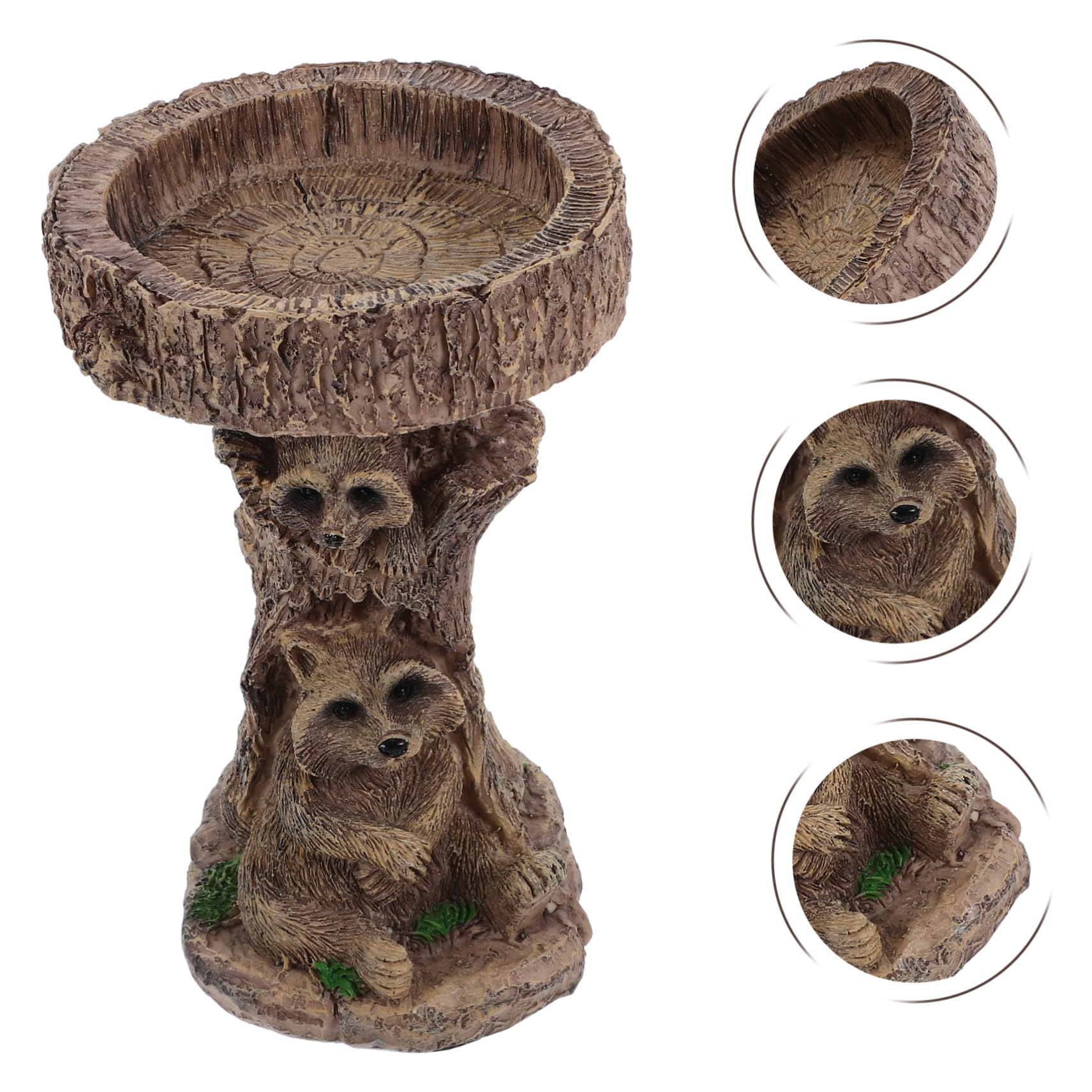SUPVOX Bagni per Uccelli in Resina Decorazioni da Giardino Mangiatoie per Uccelli da Esterno da Giardino Accessori per Laghetti